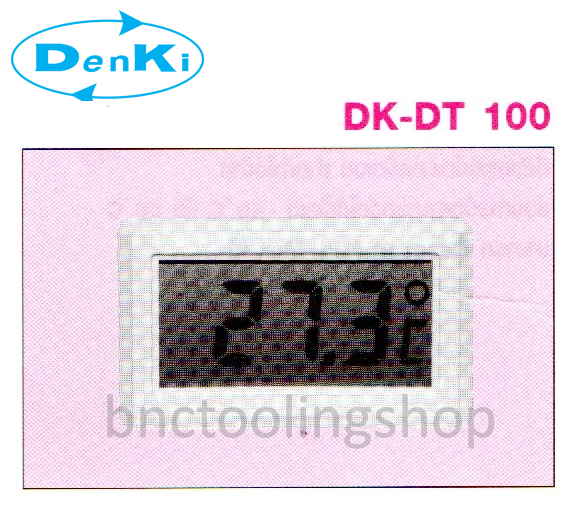 ดิจิตอลเทอร์มอมิเตอร์แบบติดผนัง,Thermometer,Denki,DK-DT 100(-40°C-70°C)