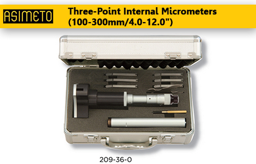 ASIMETO,P16,Two and Three Point Internal Micrometers,(100-300mm4.0-12.0),209-34-0