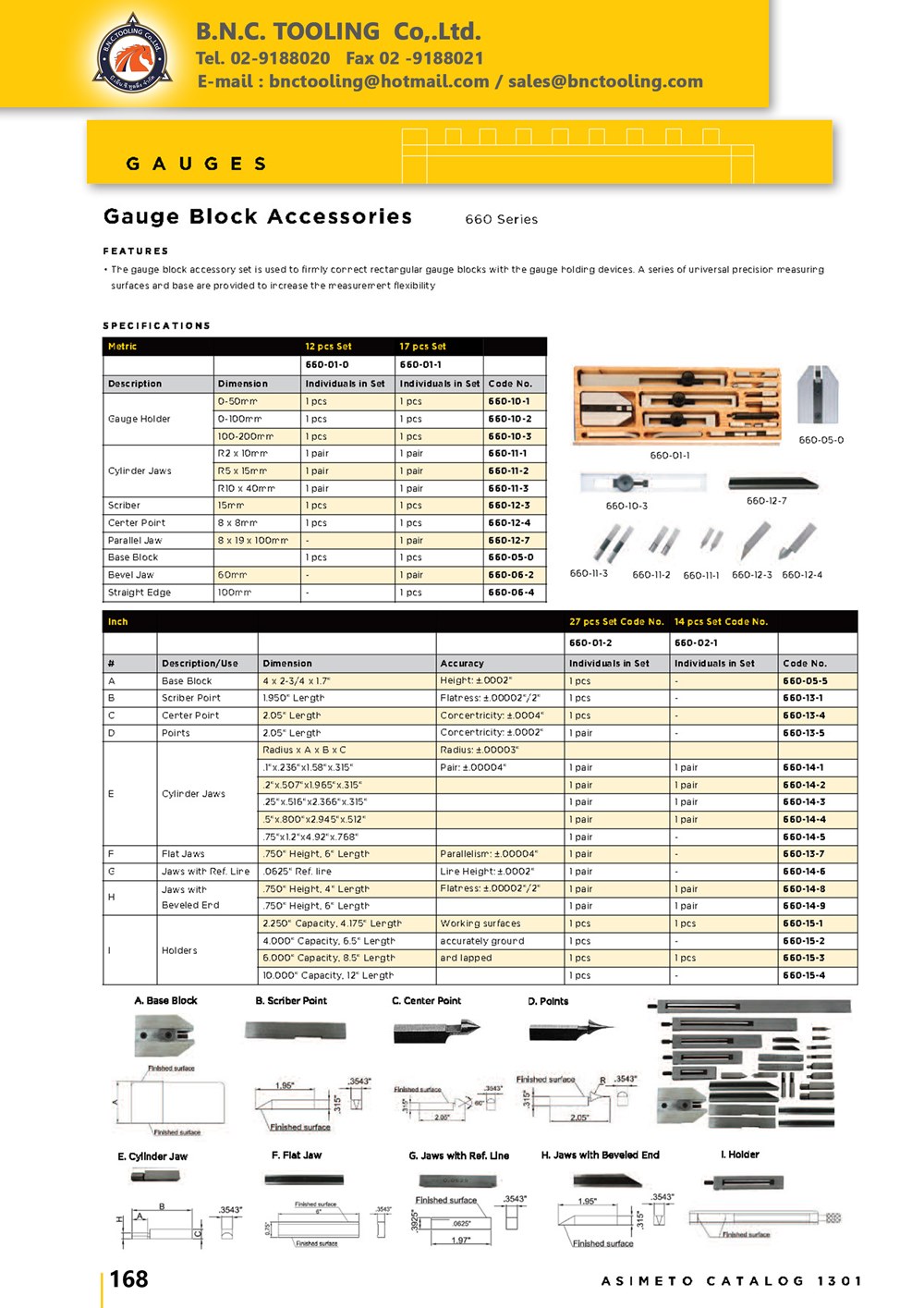 ASIMETO,P168,Gauge Block Accessories,660-10-1