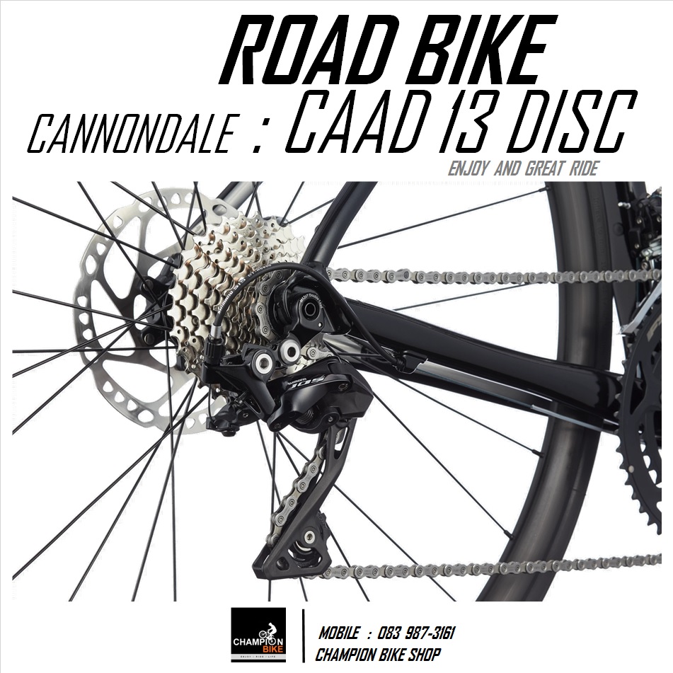 จักรยานเสือหมอบแคนนอนเดล CANNONDALE : CAAD 13 DISC - 2021 ROAD BIKE สีดำ-เงิน