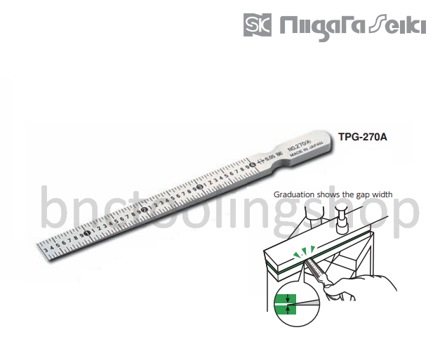 เตเปอร์เกจ 0.3-4มิล,Taper Gauge 0.3-4mm,Niigataseiki,TPG-270A