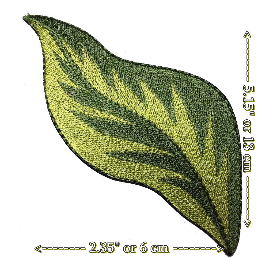 ใบไม้ ประดับ ตัวรีดติดเสื้อ อาร์มรีด อาร์มปัก ตกแต่งเสื้อผ้า หมวก กระเป๋า แจ๊คเก็ตยีนส์ Flower, Nature Embroidered Iron on Patch