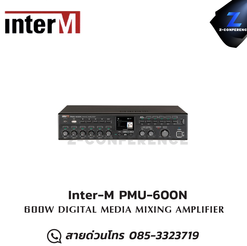 Inter-M PMU-600N MIXER Power Amplifier 600W มิกเซอร์ , mixer , มิกเครื่องเสียง , มิกเซอร์ดิจิตอล , มิ๊กดิจิตอล , แอมป์ , amplifier, power amp, power amplifier