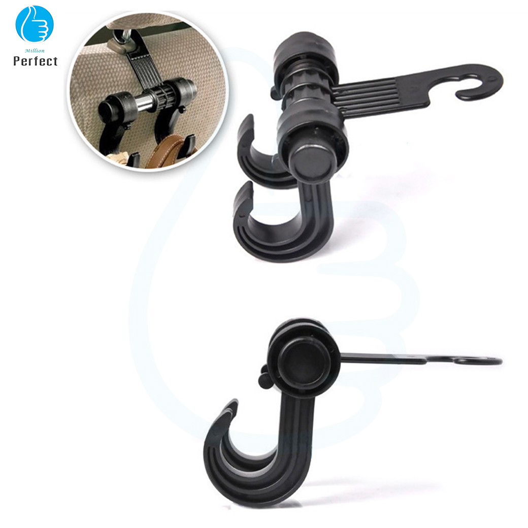 ที่แขวนของในรถ 2 ข้าง ที่แขวนของหลังเบาะรถ ตะขอแขวนของหลังเบาะรถ ตะขอแขวนอเนกประสงค์ รับน้ำหนักได้ถึง 20kg รุ่น HH2