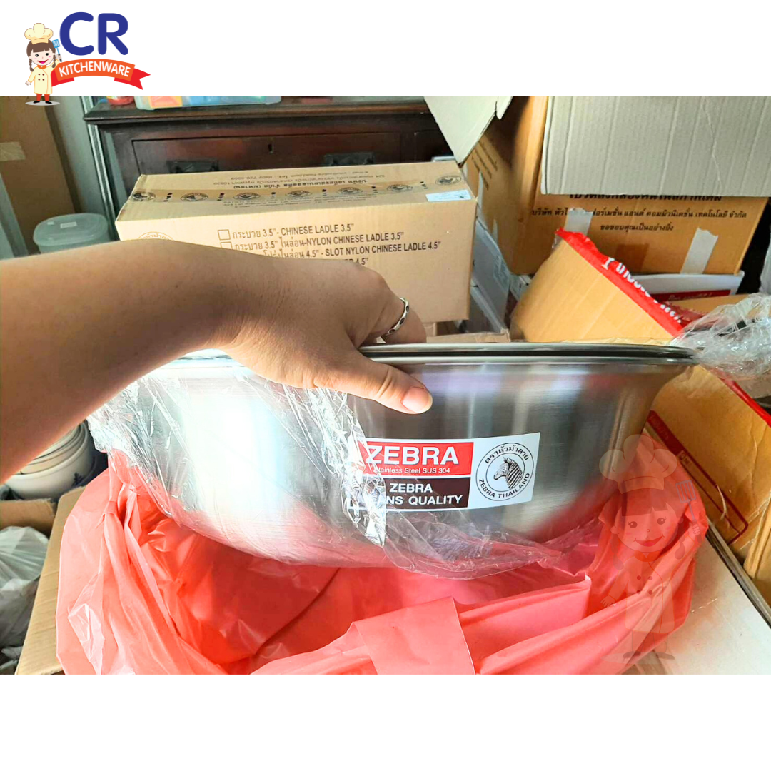 Zebra กะละมัง กาละมังสแตนเลส ตราหัวม้าลาย