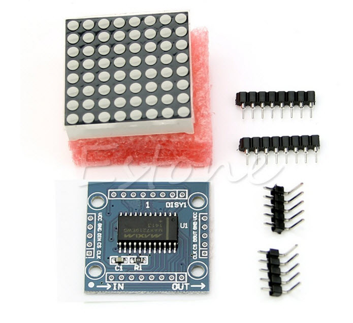MAX7219 dot matrix module microcontroller module for arduino display module