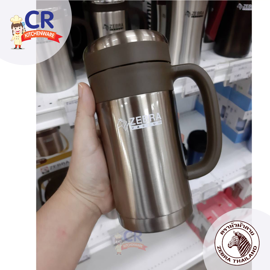 Zebra ถ้วยน้ำมีหูสุญญากาศ Picnic 0.45 ลิตร ตราหัวม้าลาย