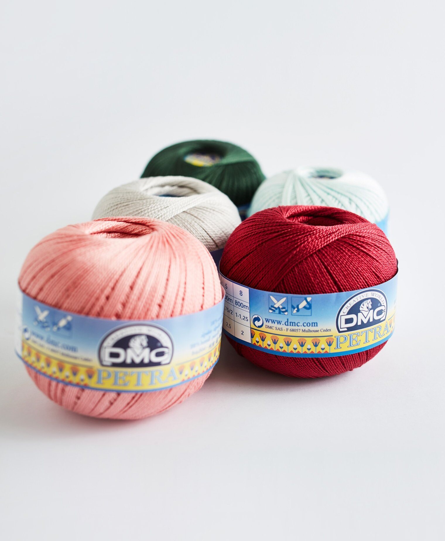 DMC Petra เบอร์ 8 ขนาด 100 กรัม cotton 100% (ราคาต่อม้วน)