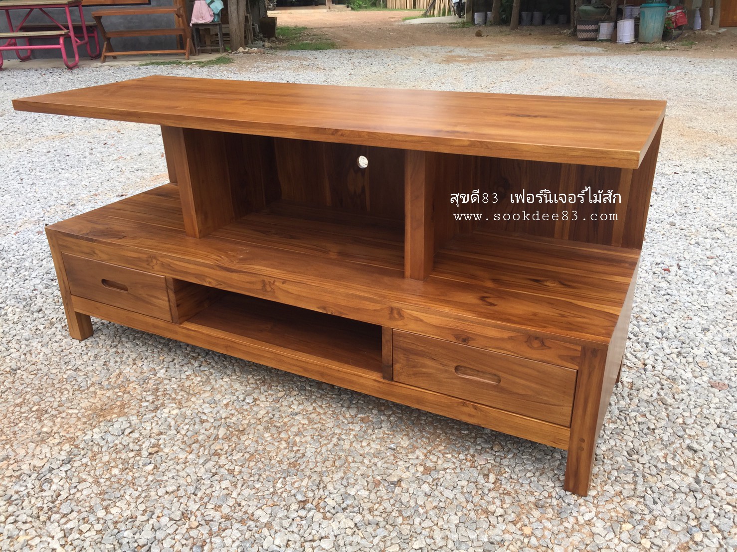 ตู้วางทีวีโมเดิร์นแบบเตี้ย