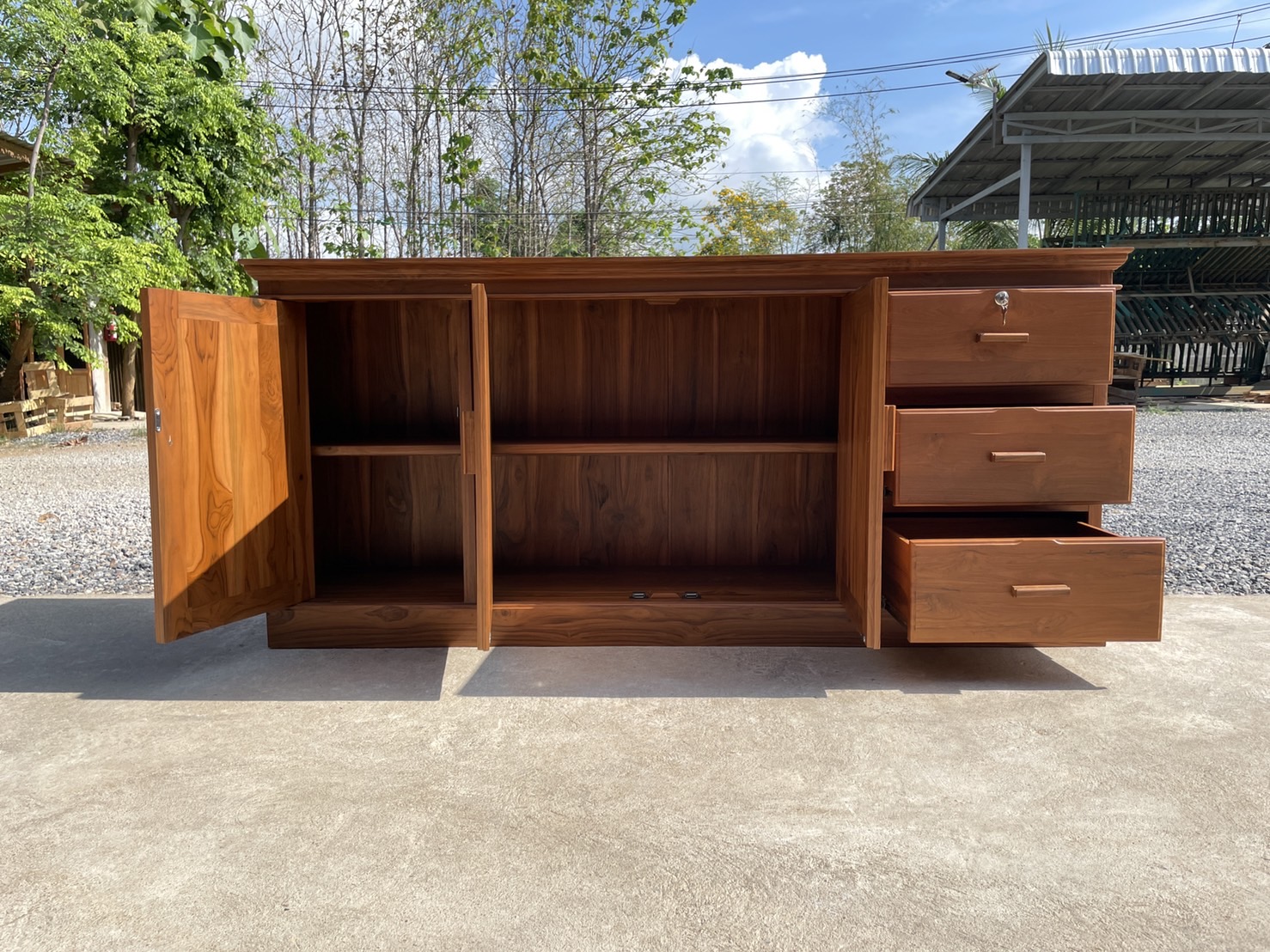 เคาน์เตอร์เก็บของบานซี่ 3 ลิ้นชัก