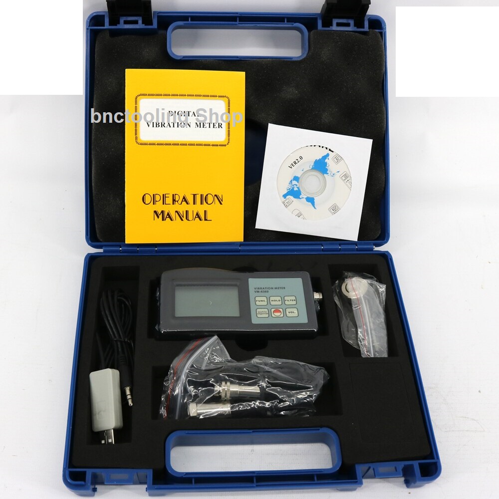 เครื่องวัดความสั่นสะเทือน,VM6360 High Quality High Precision Vibrometer Gauge Digital Vibration Meter Tester Portable Instrument.