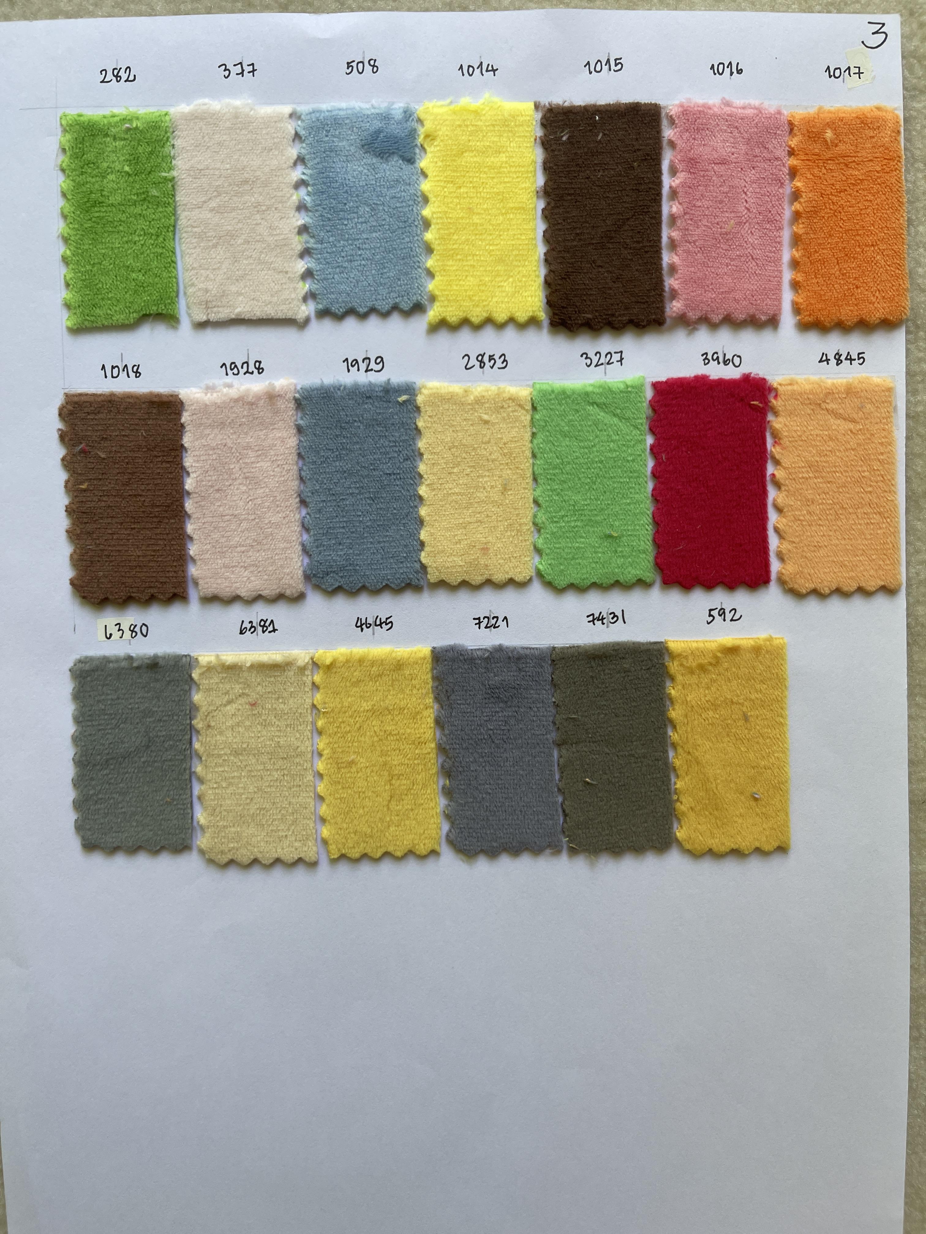 A5-9728 ผ้าขน ผ้าขนสั้น 0.5 มม supersoft E.F. Velour ผ้าทำตุ๊กตา ผ้าทำหมอน ผ้าชุดเด็ก ผ้าเสื้อหนาว ผ้าปัก หน้า ุ63"