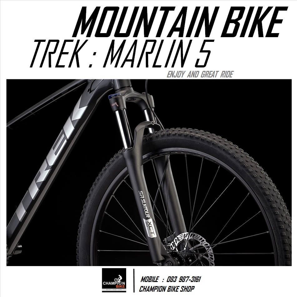 จักรยานเสือภูเขา TREK MARLIN 5 DISC MOUNTAIN BIKE - 2022 สีเทา-เงิน