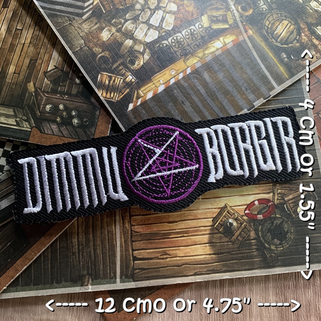 Dimmu Borgir วงดนตรี ร็อค เฮฟวี่เมทัล พังค์ ตัวรีดแบบปัก อาร์มปัก ตัวรีดติดเสื้อ ตัวรีด ติดกระเป๋า ติดหมวก ติดแจ๊คเก็ต Rock Iron on Embroidered Patch