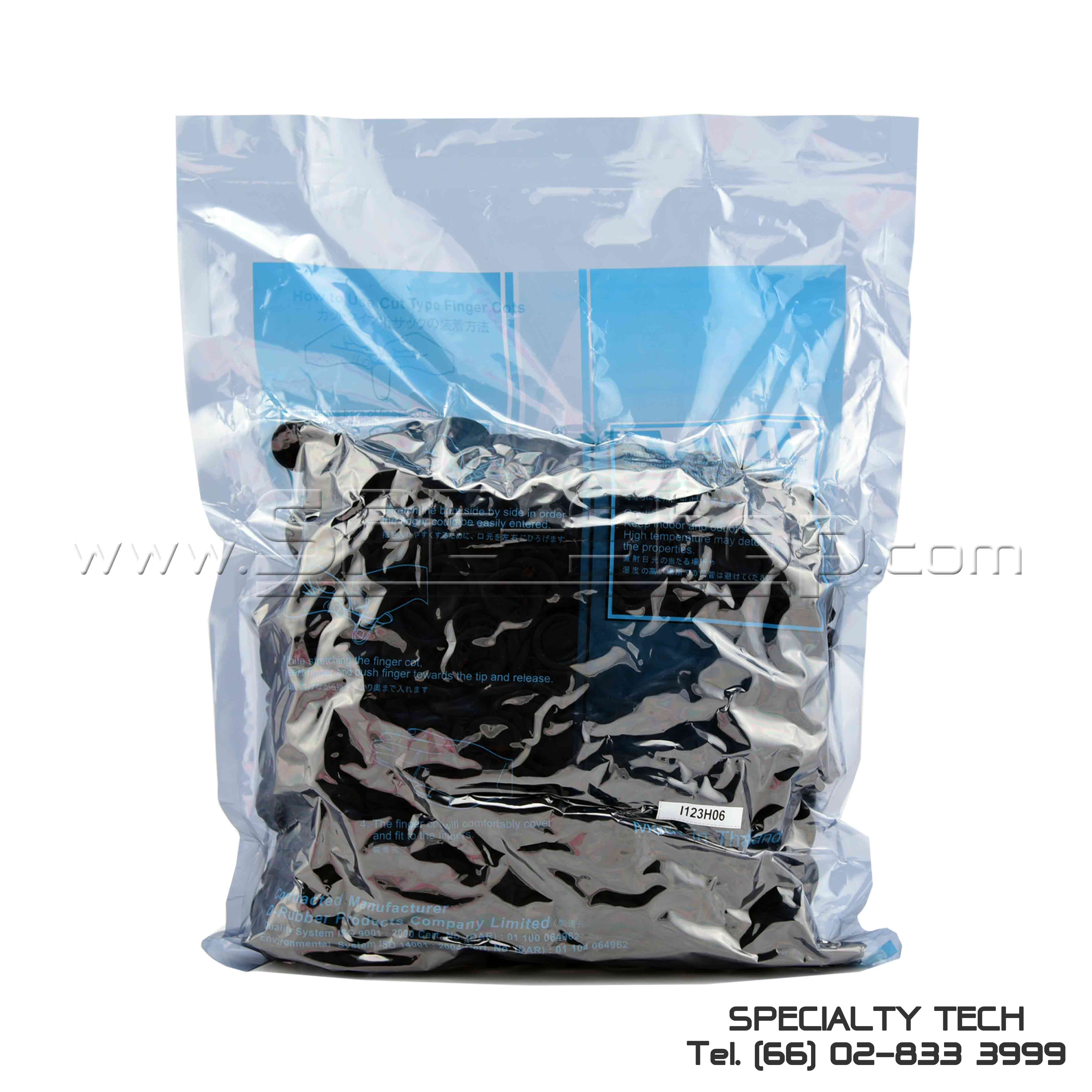 Conduct Black Rough Roll Finger Cots