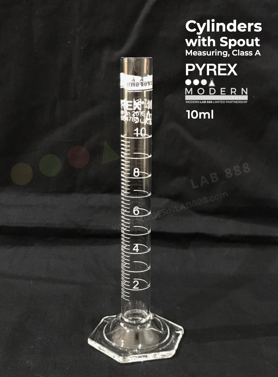 กระบอกตวง / Cylinders with Spout, Measuring, Class A, PYREX