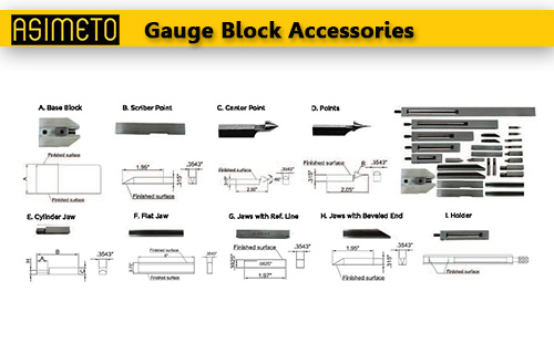 ASIMETO,P168,Gauge Block Accessories,660-10-1