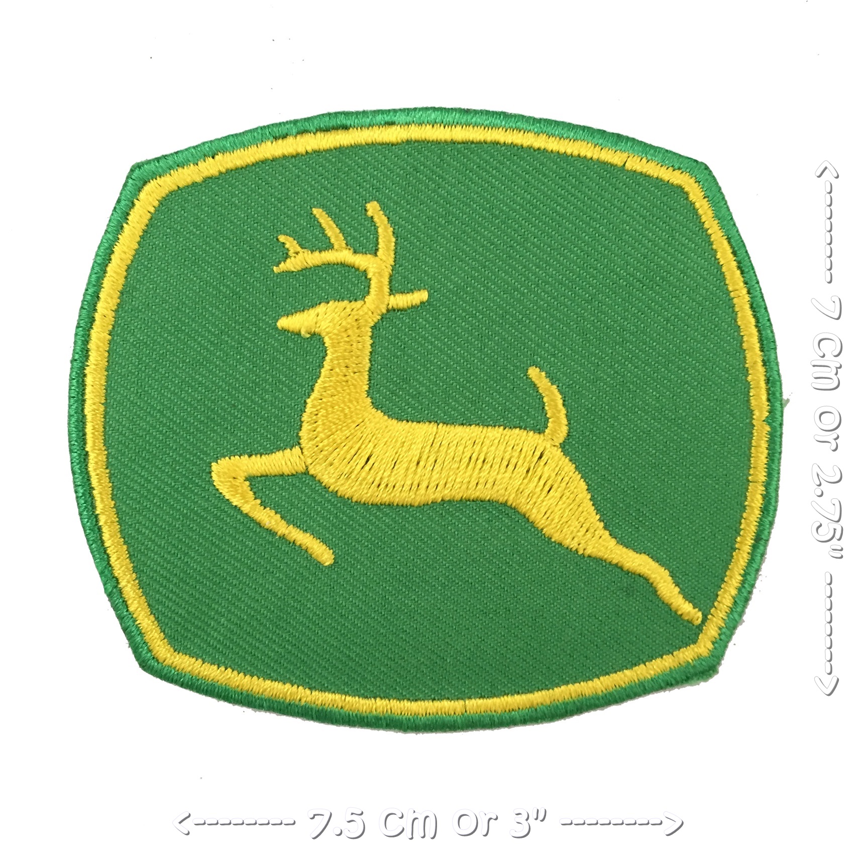 โลโก้ Johndeere ตัวรีดติดเสื้อ อาร์มรีด อาร์มปัก ตกแต่งเสื้อผ้า หมวก กระเป๋า แจ๊คเก็ตยีนส์ Hipster Embroidered Iron on Patch
