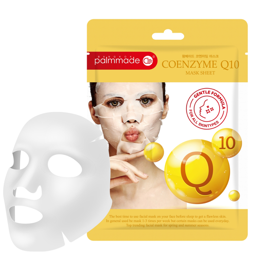 ปาล์มเมด โคเอนไซม์ คิวเท็น มาส์ก ชีท (12 ชิ้น) PALMMADE COENZYME Q10 MASK SHEET (12 pcs)
