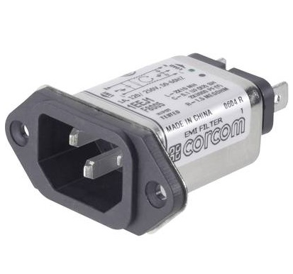 TE Connectivity Power Entry Connector Receptacle, Male Blades IEC 320-C14 Panel Mount, Flange