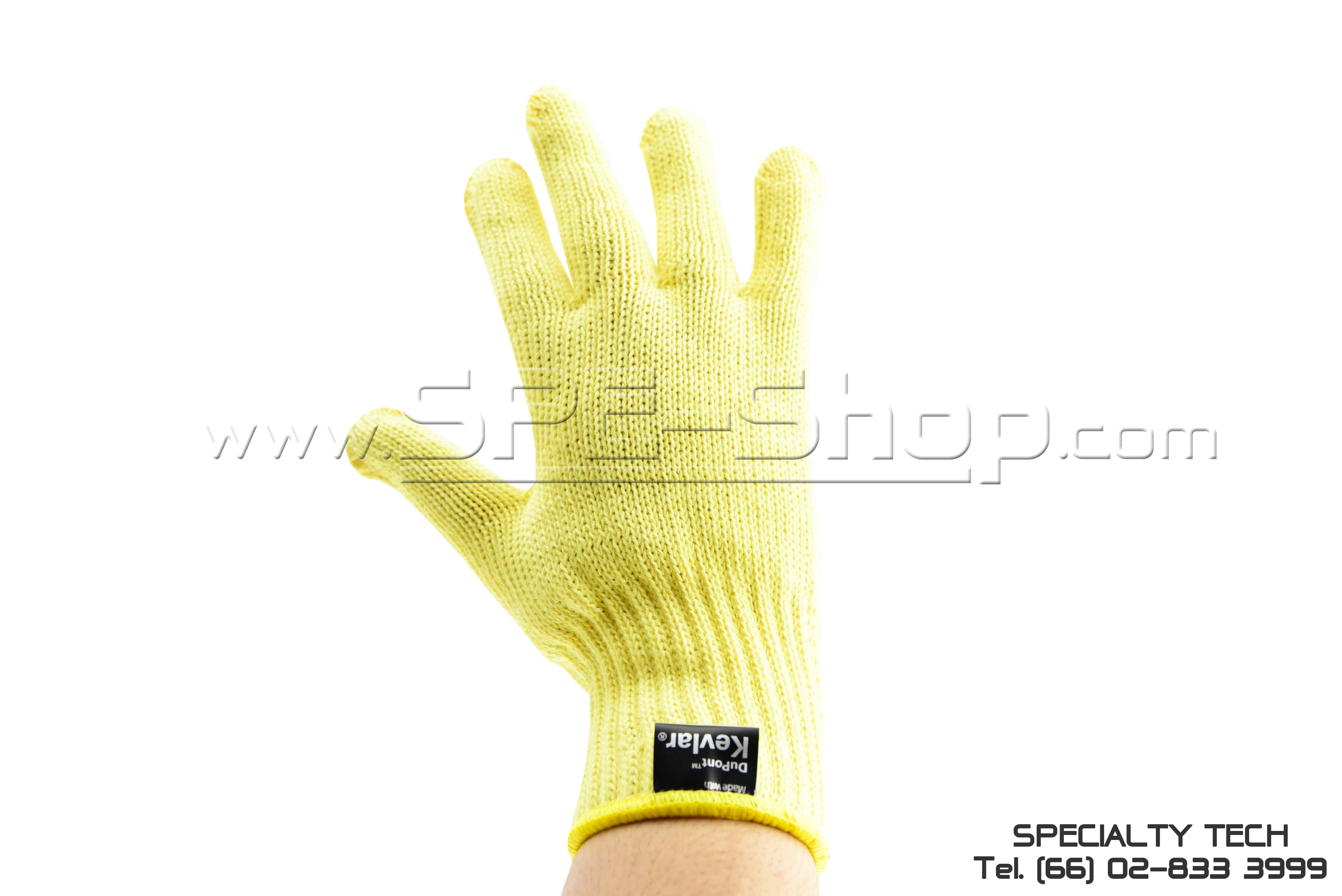ถุงมือเคฟล่าร์แท้ 100% Kevlar Glove 7G Cut 3