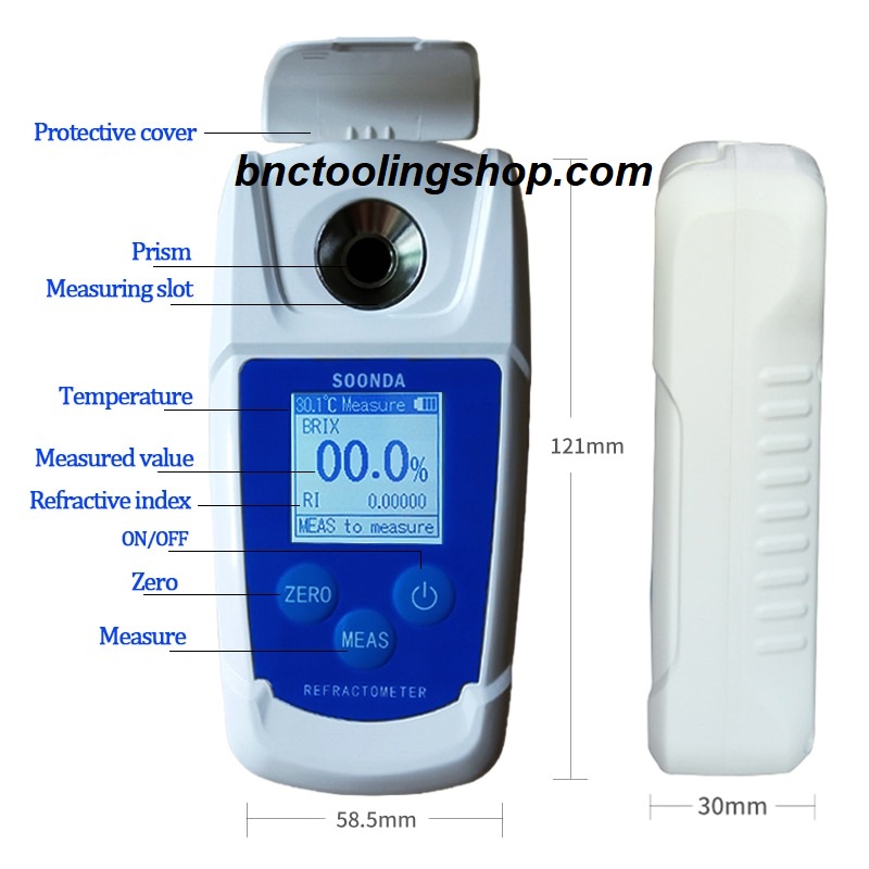 Digital Brix Meter tester Handheld Sugar Refractometer 0 - 32 % Fruit juice drinks beer wine Honey Brix tester Sugar Tester Meter