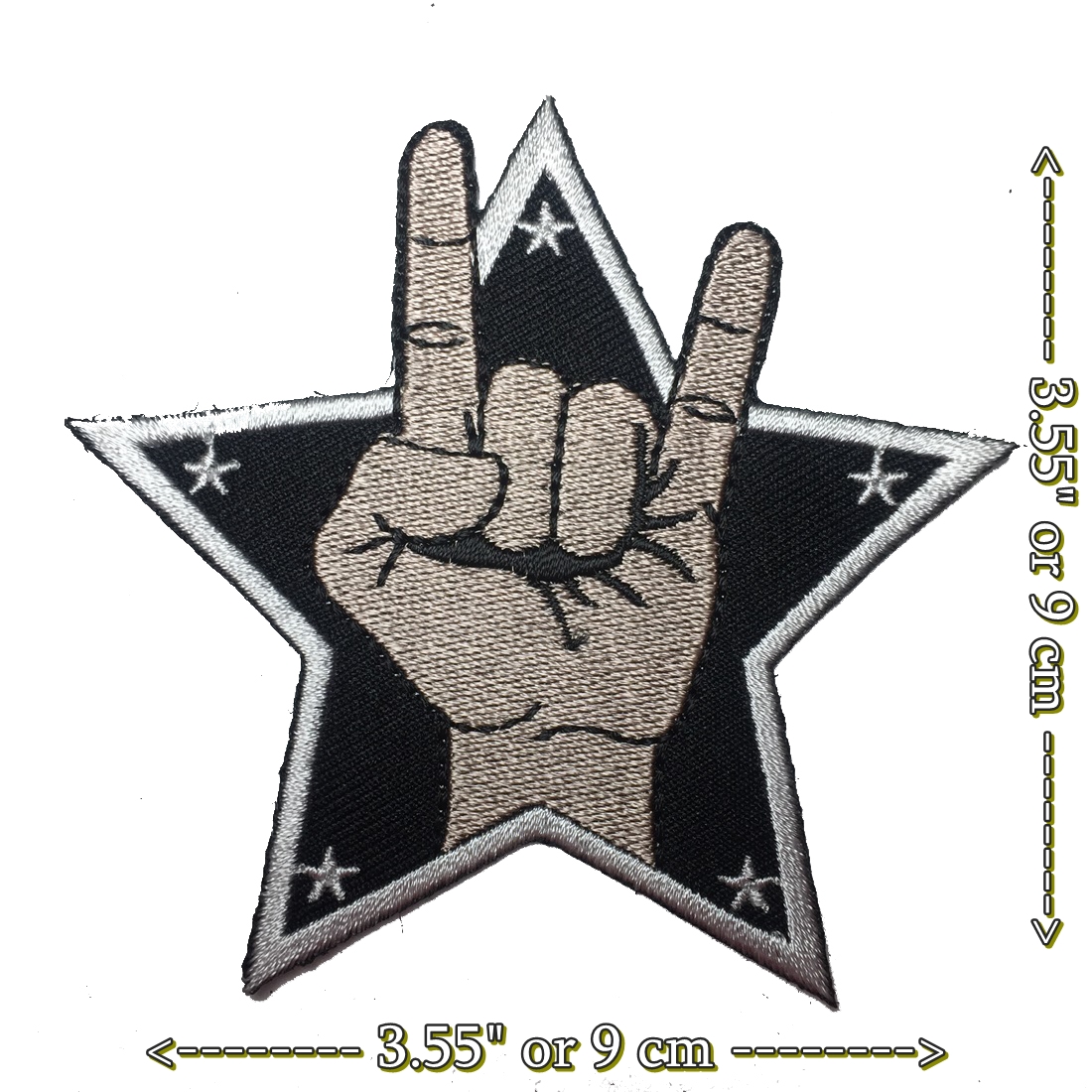 Rocker ชาวร็อค ตัวรีดติดเสื้อ อาร์มรีด อาร์มปัก ตกแต่งเสื้อผ้า หมวก กระเป๋า แจ๊คเก็ตยีนส์ Hipster Embroidered Iron on Patch