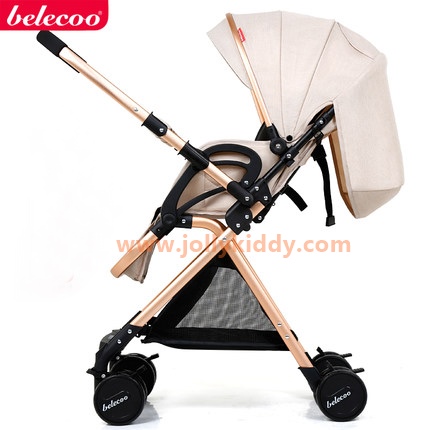 รถเข็นเด็ก Belecoo High Stand Premium gold matelic สีแดง CS10131