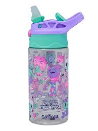 กระติกน้ำ กดเปิด เล็ก 430 มล. Smiggle junior bottle Flip spout-Gabby
