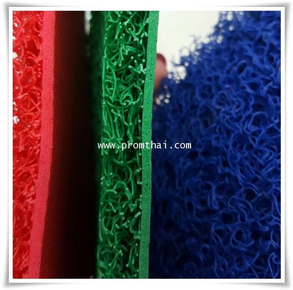 พรมดักฝุ่นไวนิล ชนิดพื้นหลังเรียบ BV011 สีแดง ยี่ห้อ PT หน้ากว้าง 1.22m.
