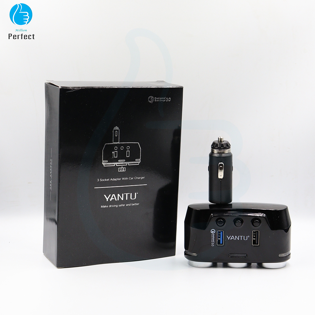 YANTU Car Charger เพิ่มจุดบุรี่ 2 ช่อง USB 2 port ในรถยนต์ YANTU รุ่น B39 ไม่มีสาย USB 3.0