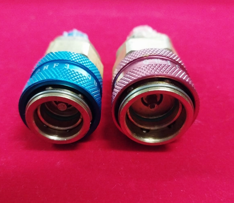 หัวเติมน้ำยาแอร์รถยนต์ แพ็คคู่/คอปเปอร์-R134/Quick Coupler