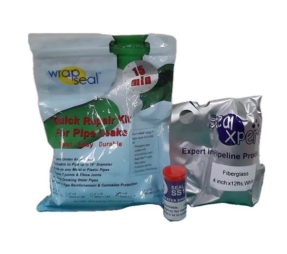 ชุดเทปพันท่อฉุกเฉิน ใช้พันซ่อมท่อแตก ท่อรั่ว ท่อร้าว WRAP SEAL QUICK REPAIR KIT
