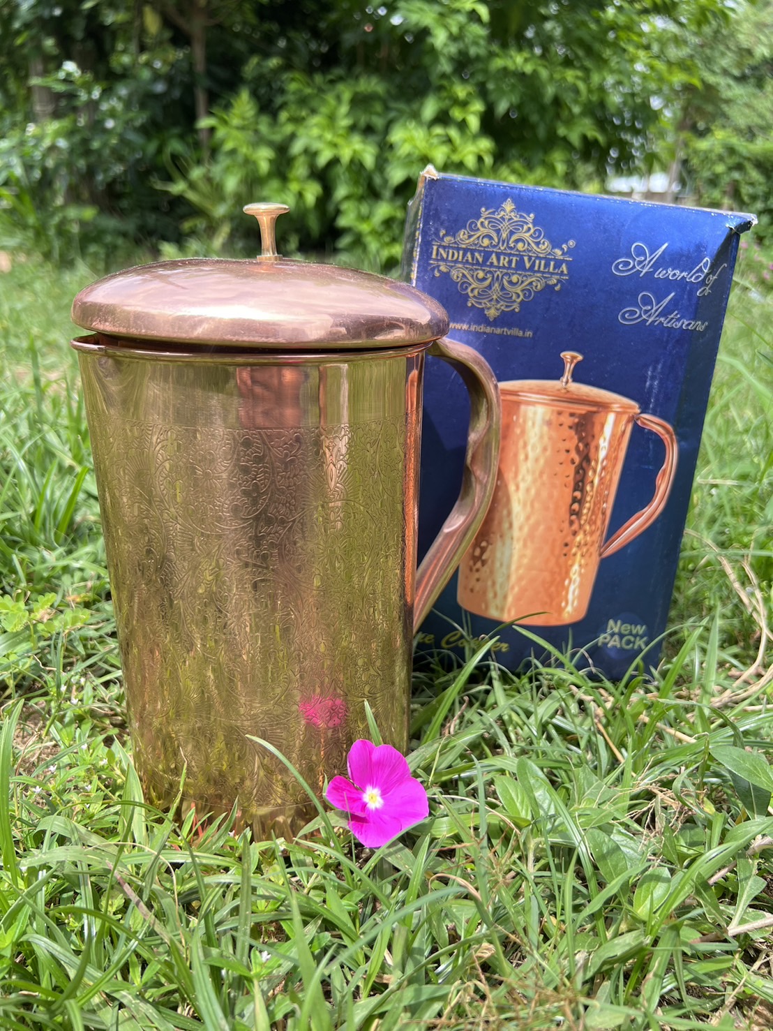 เยือกน้ำทองแดง 2 ลิตร ทองแดงอินเดีย