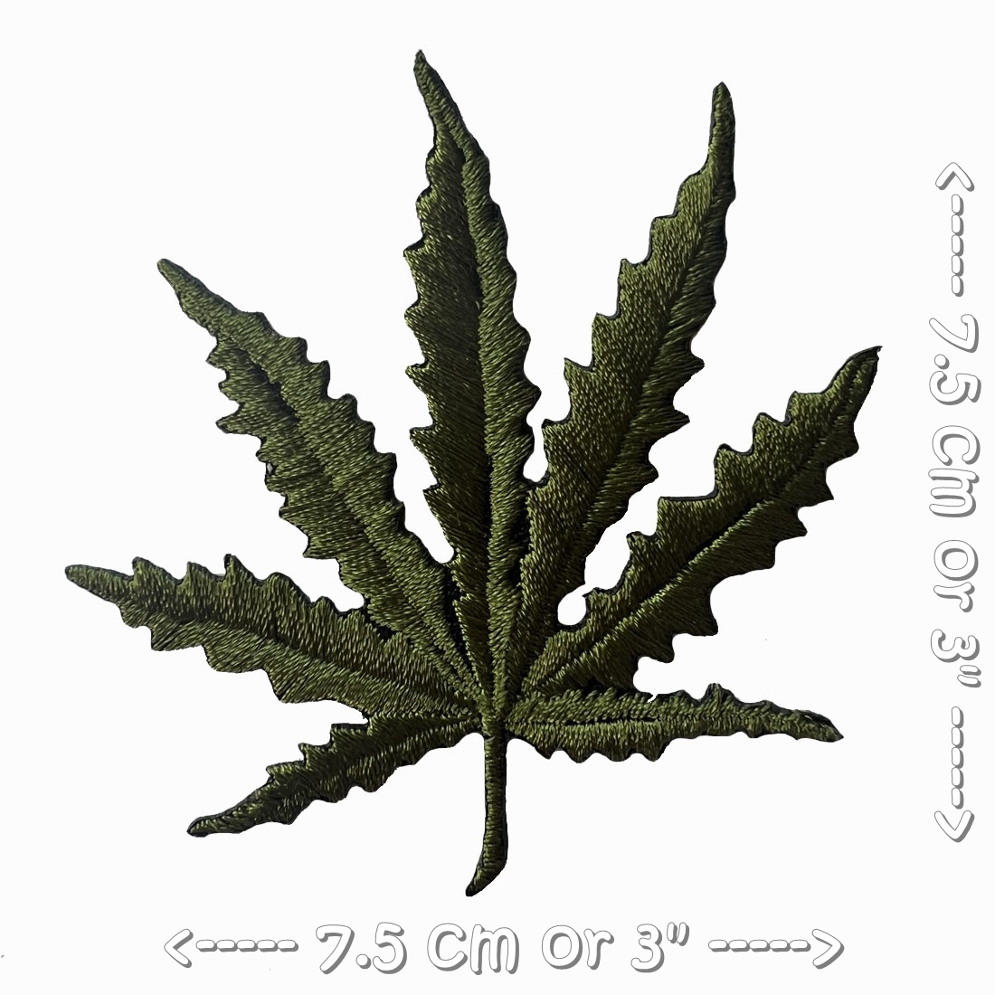 ตัวรีดติดเสื้อ ลายกัญชา อาร์มรีด อาร์มปัก ตกแต่งเสื้อผ้า หมวก กระเป๋า แจ๊คเก็ตยีนส์ Racing Embroidered Iron on Patch