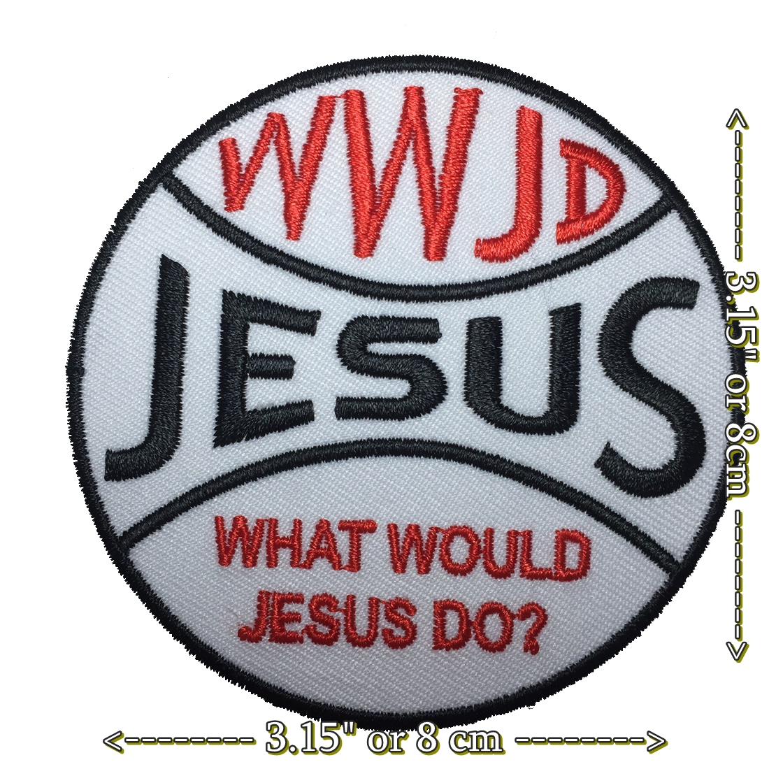 Jesus ตัวรีดติดเสื้อ อาร์มรีด อาร์มปัก ตกแต่งเสื้อผ้า หมวก กระเป๋า แจ๊คเก็ตยีนส์ Quote Embroidered Iron on Patch