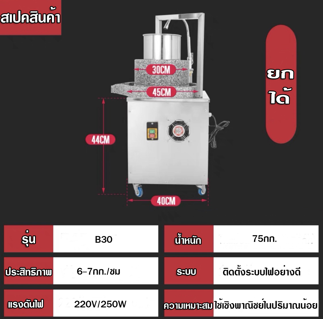 เครื่องโม่หินไฟฟ้า 