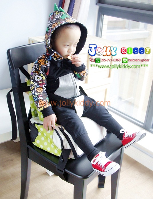 TP12059 กระเป๋าเก็บสัมภาระคุณแม่ เอนกประสงค์ ใช้เป็นเก้าเสริมหนุนรองนั่งได้ สีเขียว