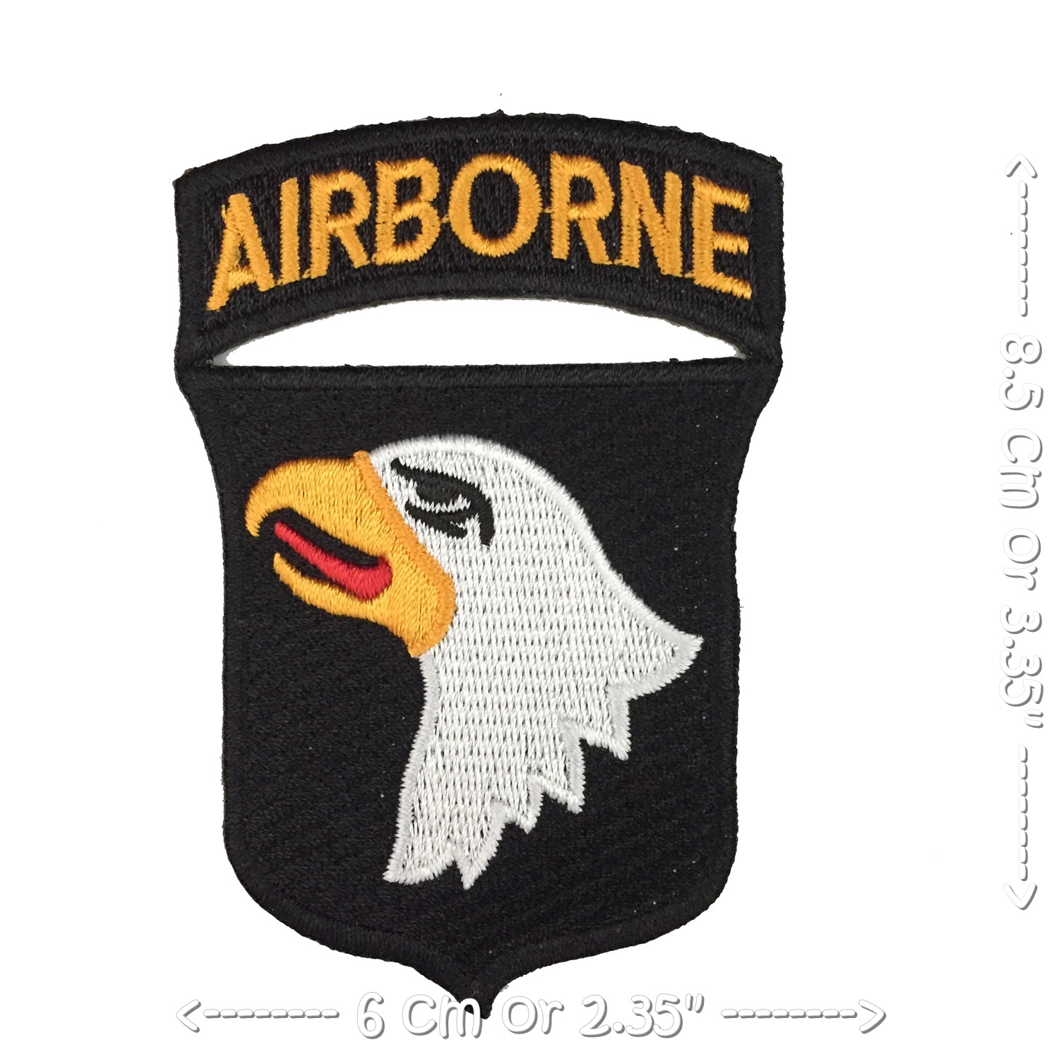 อาร์มติดเครื่องแบบ Set 2 ชิ้น ซ้าย ขวา Airborne ตัวรีดติดเสื้อ รีดติดเสื้อผ้า หมวก กระเป๋า แจ๊คเก็ตยีนส์ Badge Embroidered Iron on Patch