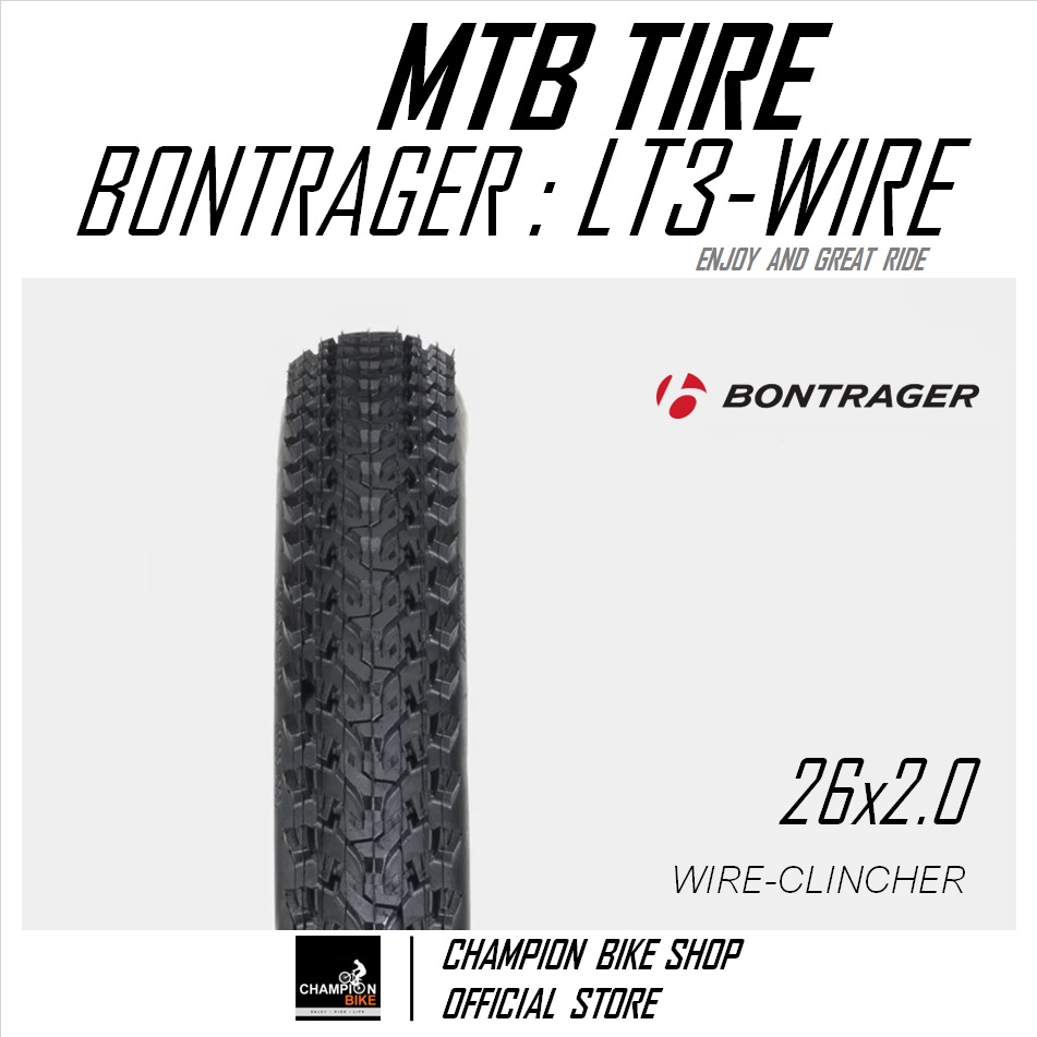 ยางเสือภูเขา26 BONTRAGER : LT3 26x2.0 XC TRAIL MTB TIRE ขอบลวด