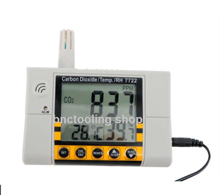 เครื่องวัดก๊าซ (Gas detector),AZ7722 Carbon Dioxide Tester/Temperature Meter/RH Meter 3 in 1 Co2 Gas Detector.