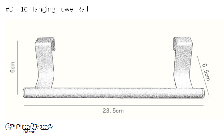 DH16 ที่แขวนผ้า กับขอบประตู