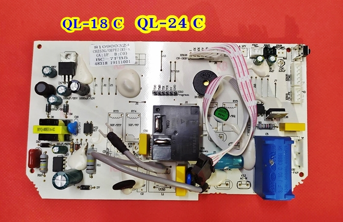 เมนบอร์ด แฟนคอยล์คิวแอล QL-18000 - 24000 BTU.