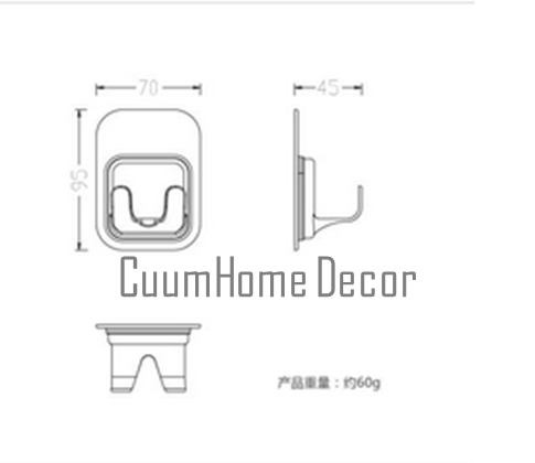 AP-04 ตะขอแขวน ยึดด้วยแผ่นฟิลม์