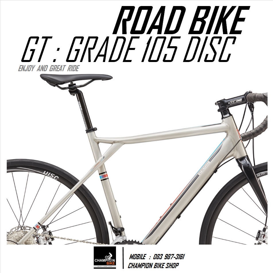 จักรยานเสือหมอบ GT : GRADE ALLOY 105 DISC ROAD BIKE - 2016