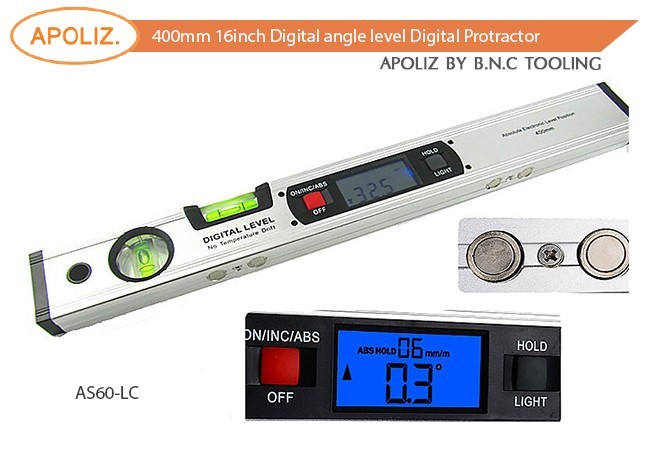 Digital level 400mm 16"angle level Digital Protractor AS60-LC