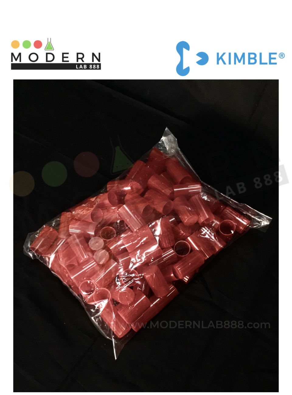 16mm. ฝาปิดหลอดทดลอง / KIM-KAP™ PP Closures for Culture Tubes
