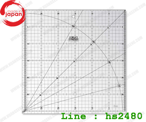 ไม้บรรทัดงานควิล์ท ขนาด 30cm x 30cm