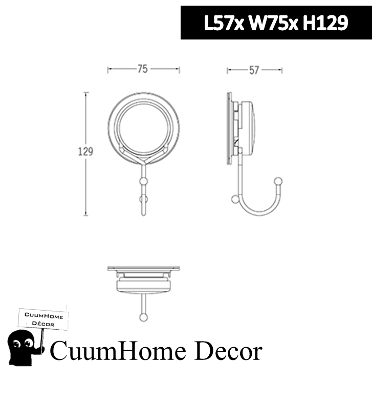VR-37 ตะขอเดี่ยว สารพัดประโยชน์ ไม่ต้องเจาะผนัง