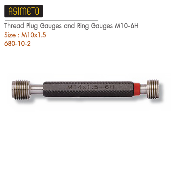 Asimeto,Thread Plug Gauges and Ring Gauges M10 - 6H,680-10-2